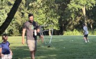 Matt returning from badminton